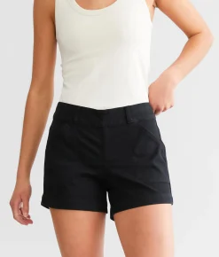 Bottoms|Shorts | Buckle Black Pull-On Chino Stretch Short Dress Blue 2