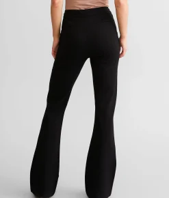 Buckle Black Pull On Flare Stretch Pant Black Online