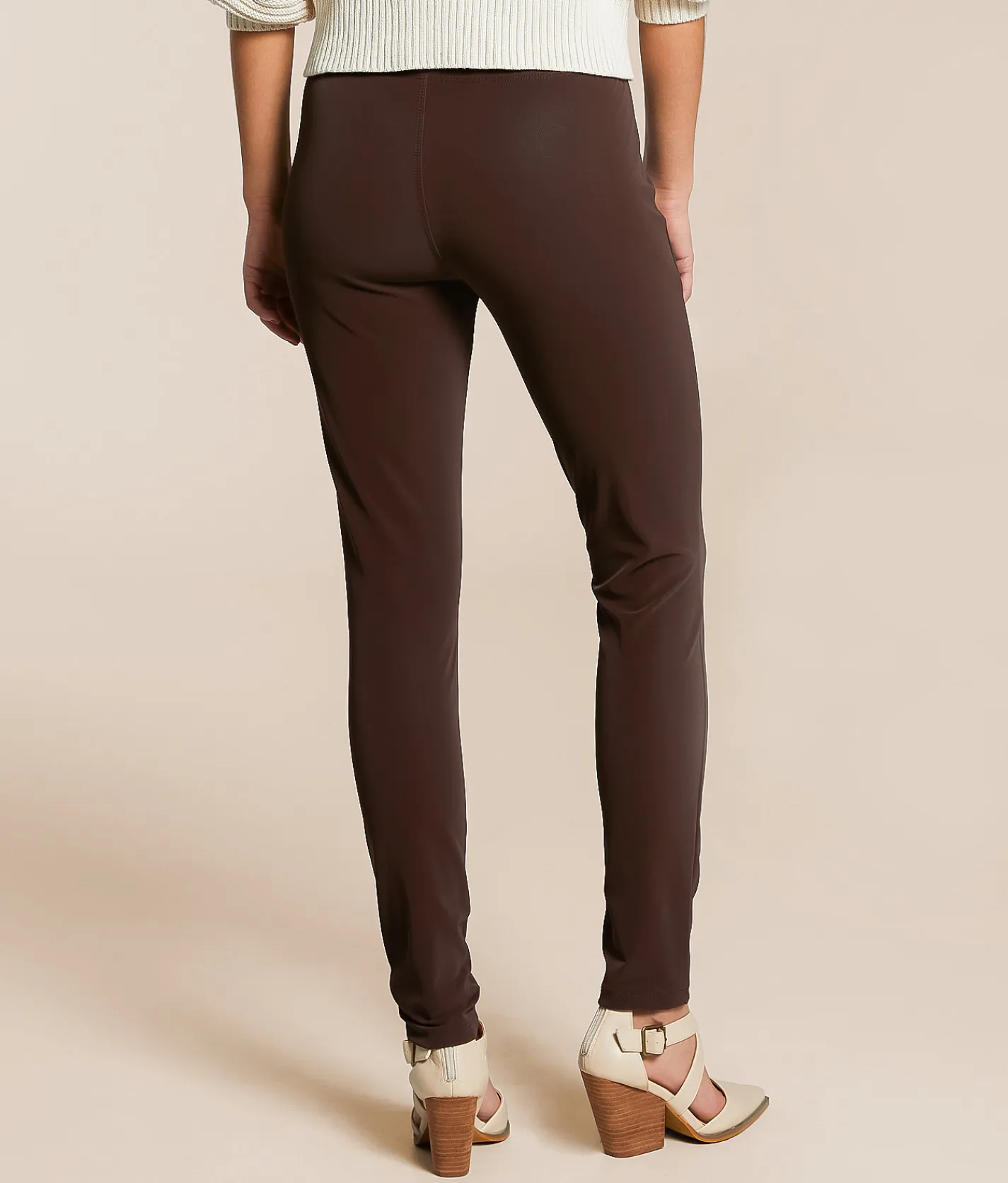 Buckle Black Pull-On Legging Java New