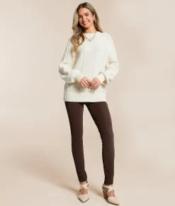 Buckle Black Pull-On Legging Java New