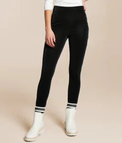 Buckle Black Pull-On Legging Black Hot