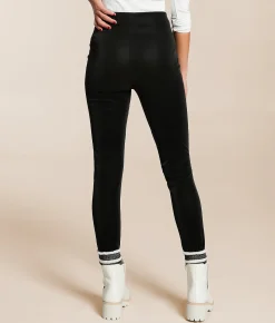 Buckle Black Pull-On Legging Black Hot