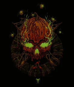 Sullen Pumpkin Badge T-Shirt Jet Black Sale
