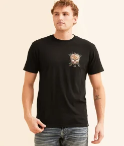 Sullen Pumpkin Badge T-Shirt Jet Black Sale