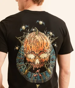 Sullen Pumpkin Badge T-Shirt Jet Black Sale