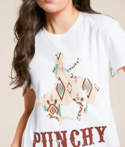 Tops | Hooey Punchy T-Shirt Cream