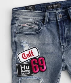 Cult of Individuality Punk Super Skinny Jean Acid Clearance