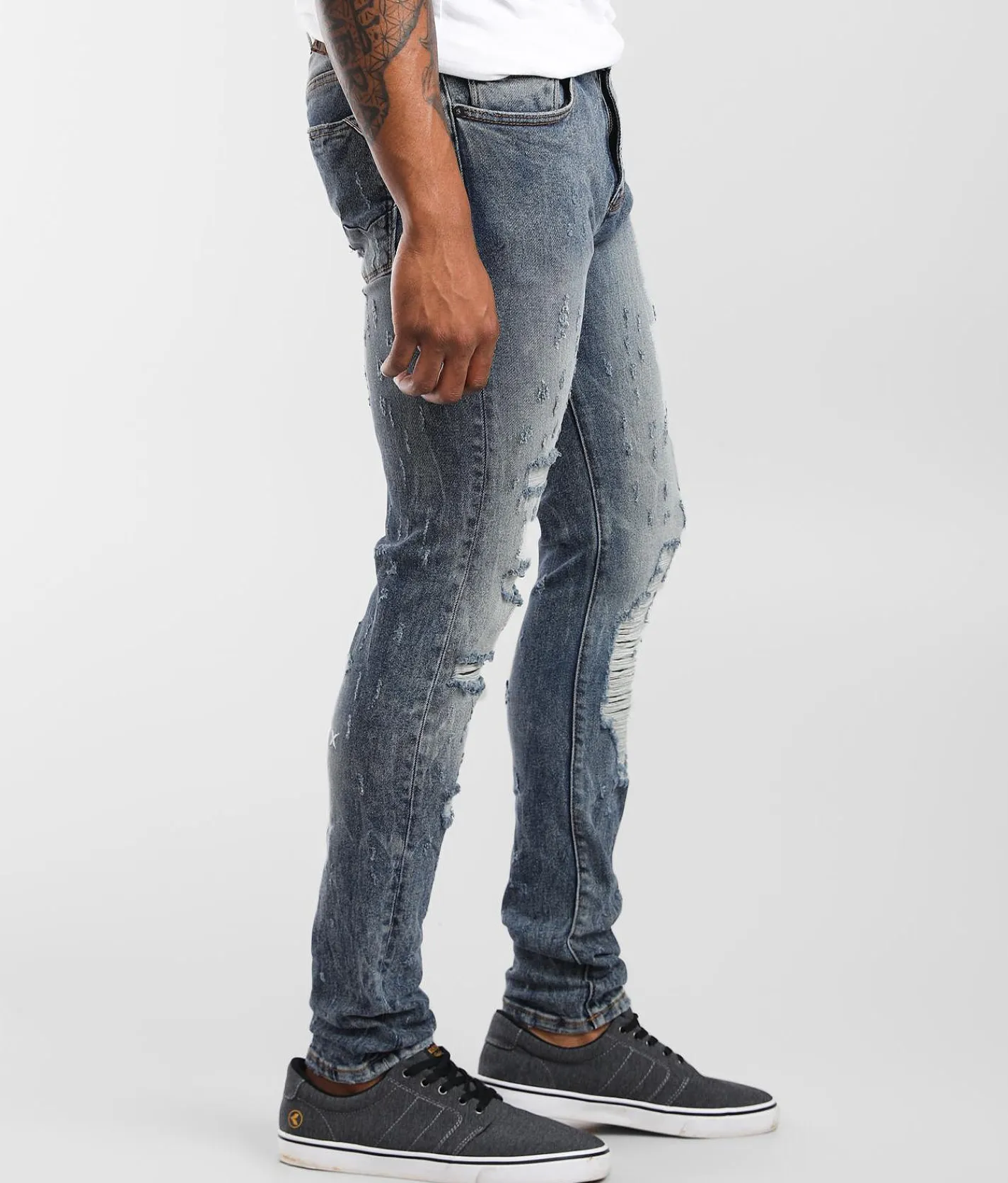 Cult of Individuality Punk Super Skinny Jean Studd Crystal