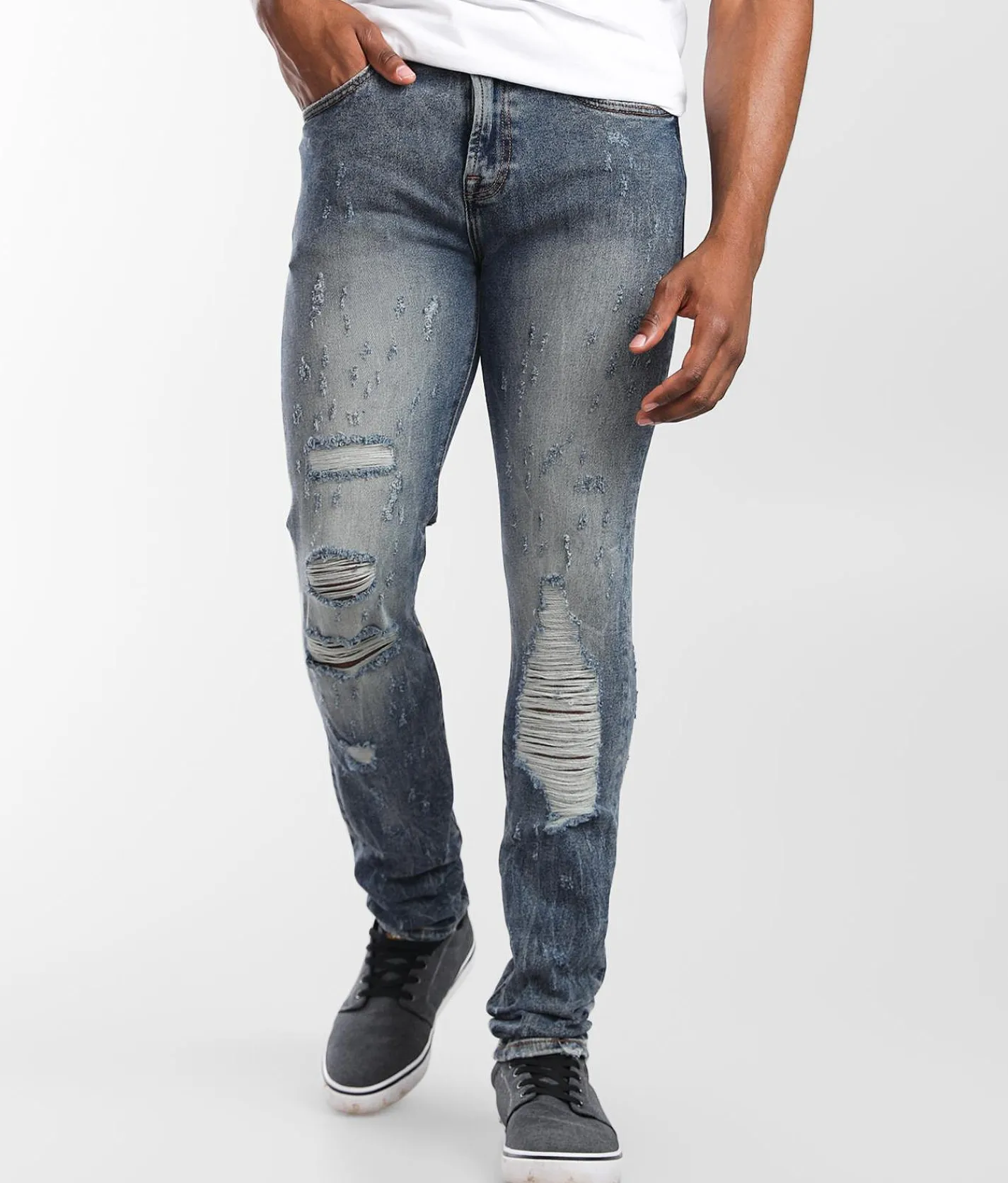 Cult of Individuality Punk Super Skinny Jean Studd Crystal