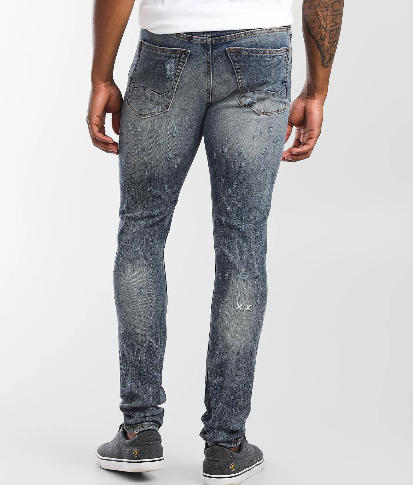 Cult of Individuality Punk Super Skinny Jean Studd Crystal