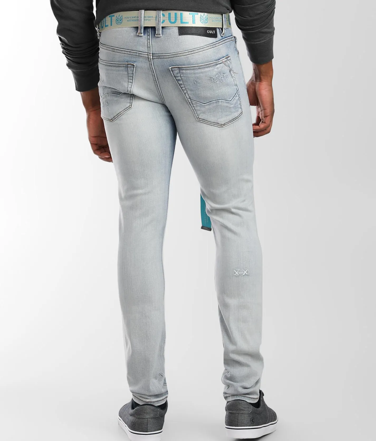 Cult of Individuality Punk Super Skinny Jean Scars Outlet