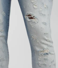 Cult of Individuality Punk Super Skinny Jean Scars Outlet