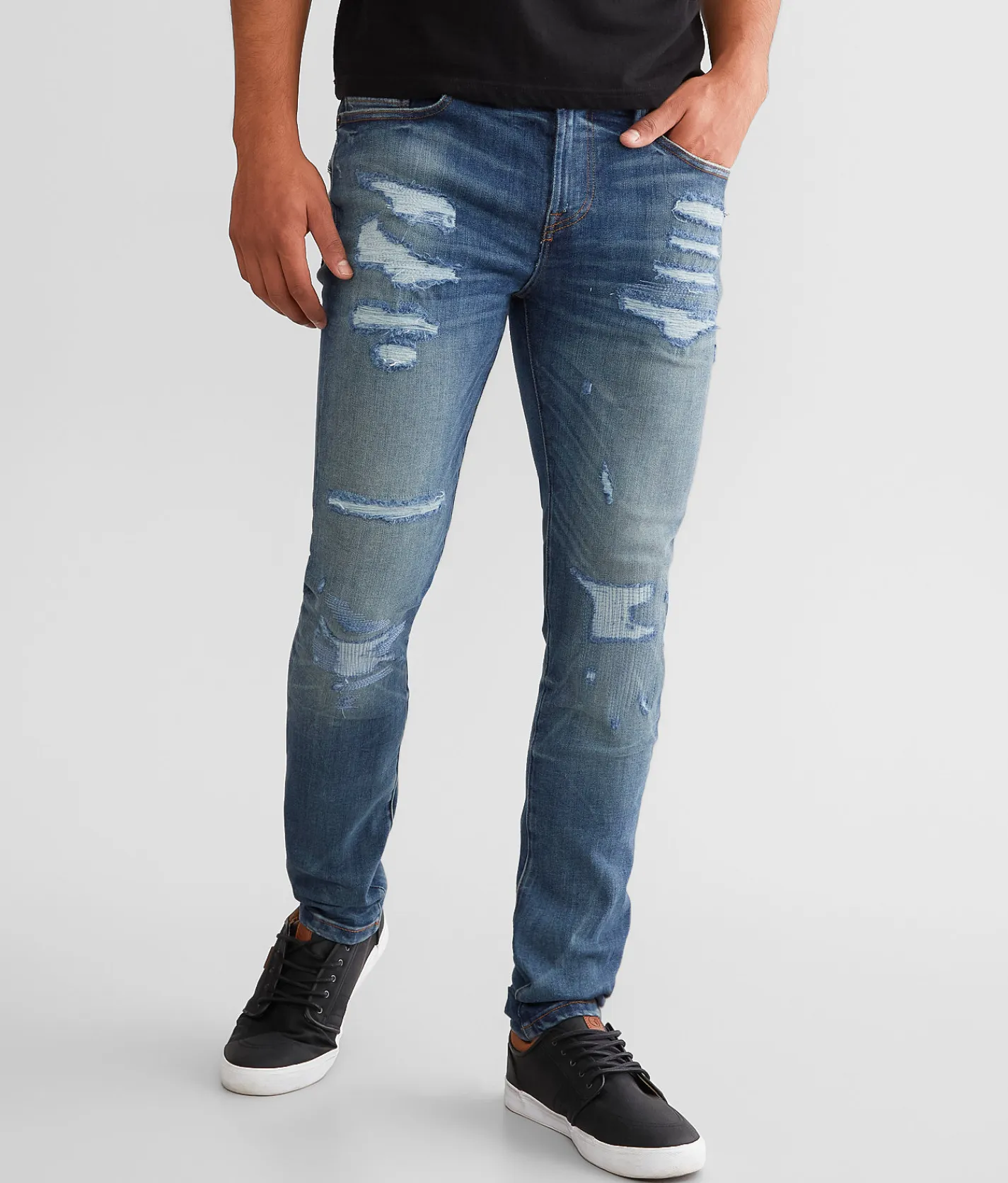 Cult of Individuality Punk Super Skinny Stretch Jean Castor