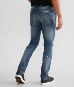 Cult of Individuality Punk Super Skinny Stretch Jean Castor