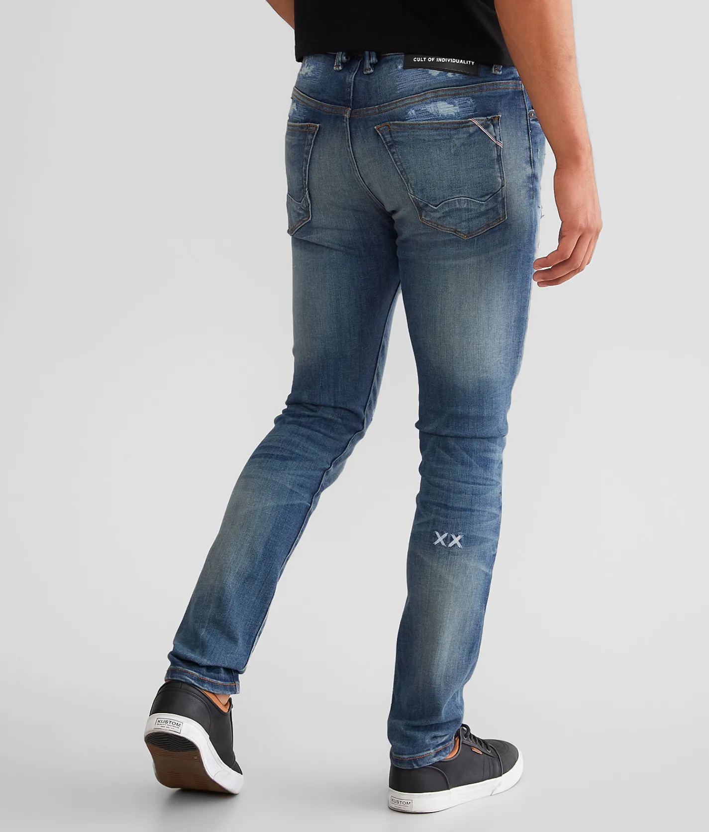 Cult of Individuality Punk Super Skinny Stretch Jean Castor