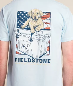 Fieldstone Puppy Tailgate T-Shirt Chambray