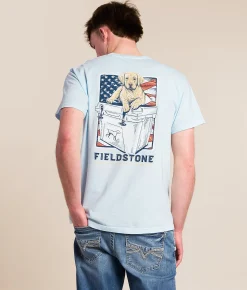 Fieldstone Puppy Tailgate T-Shirt Chambray