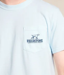 Tops | Fieldstone Puppy Tailgate T-Shirt Chambray