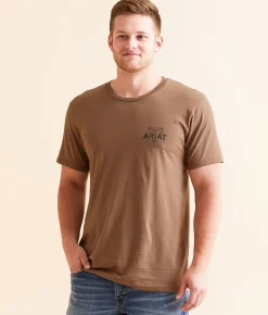 Graphic T-Shirts | Ariat Pure Luck T-Shirt Brown Savana