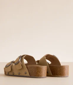 Mia Qianna Flatform al Sand Discount
