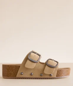 Mia Qianna Flatform al Sand Discount