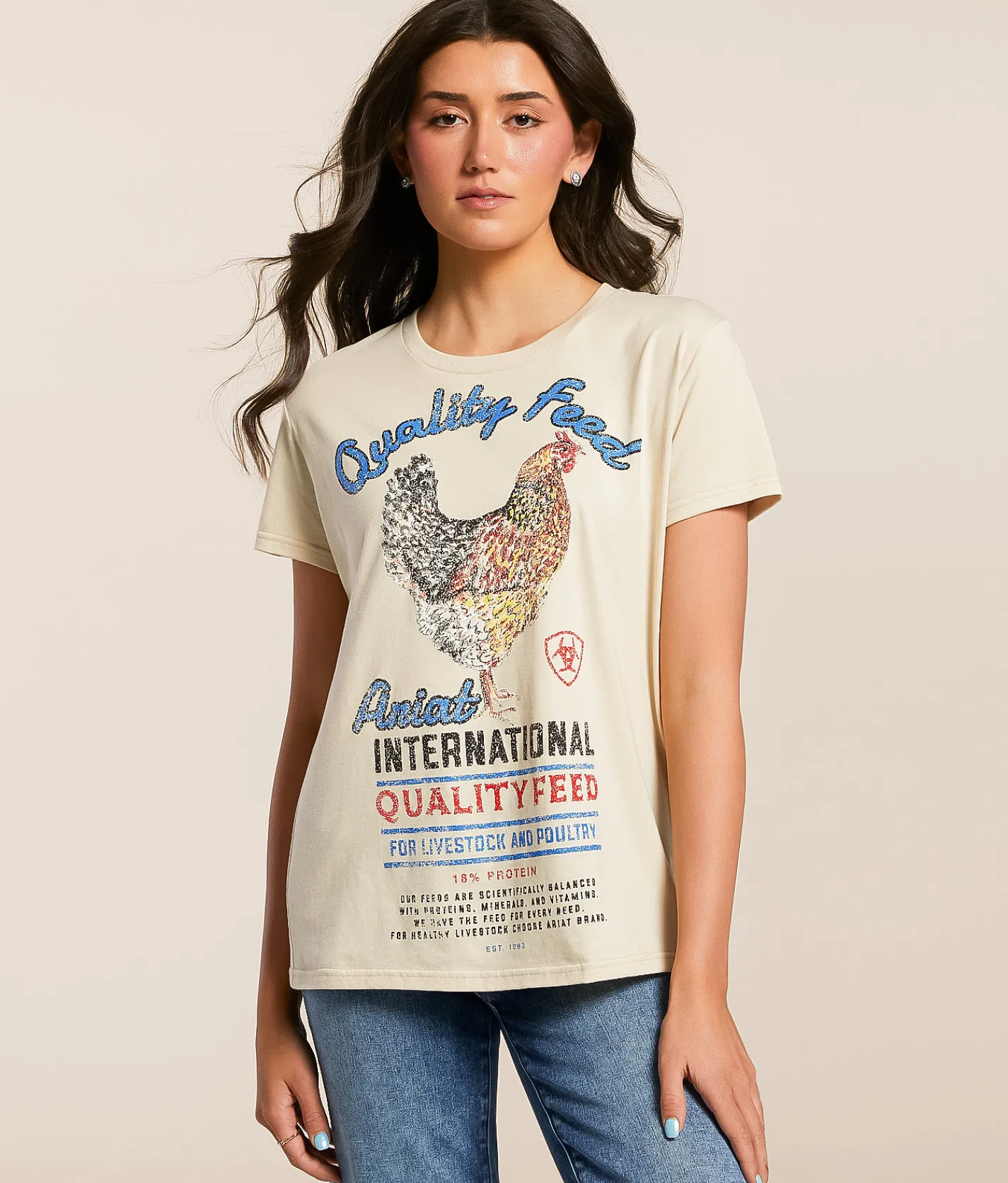 Ariat Quality Feed T-Shirt Natural Online