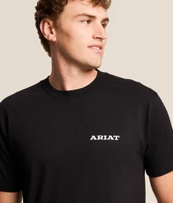 Tops | Ariat Quality Made Bronc T-Shirt Black