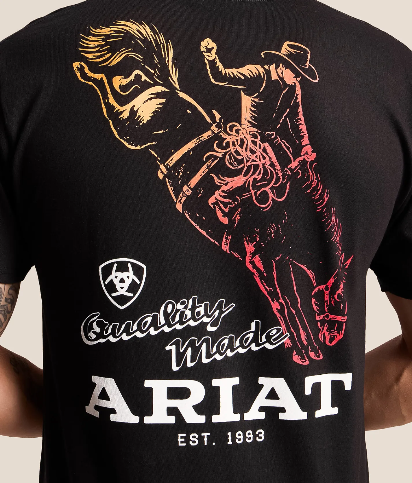 Ariat Quality Made Bronc T-Shirt Black Discount