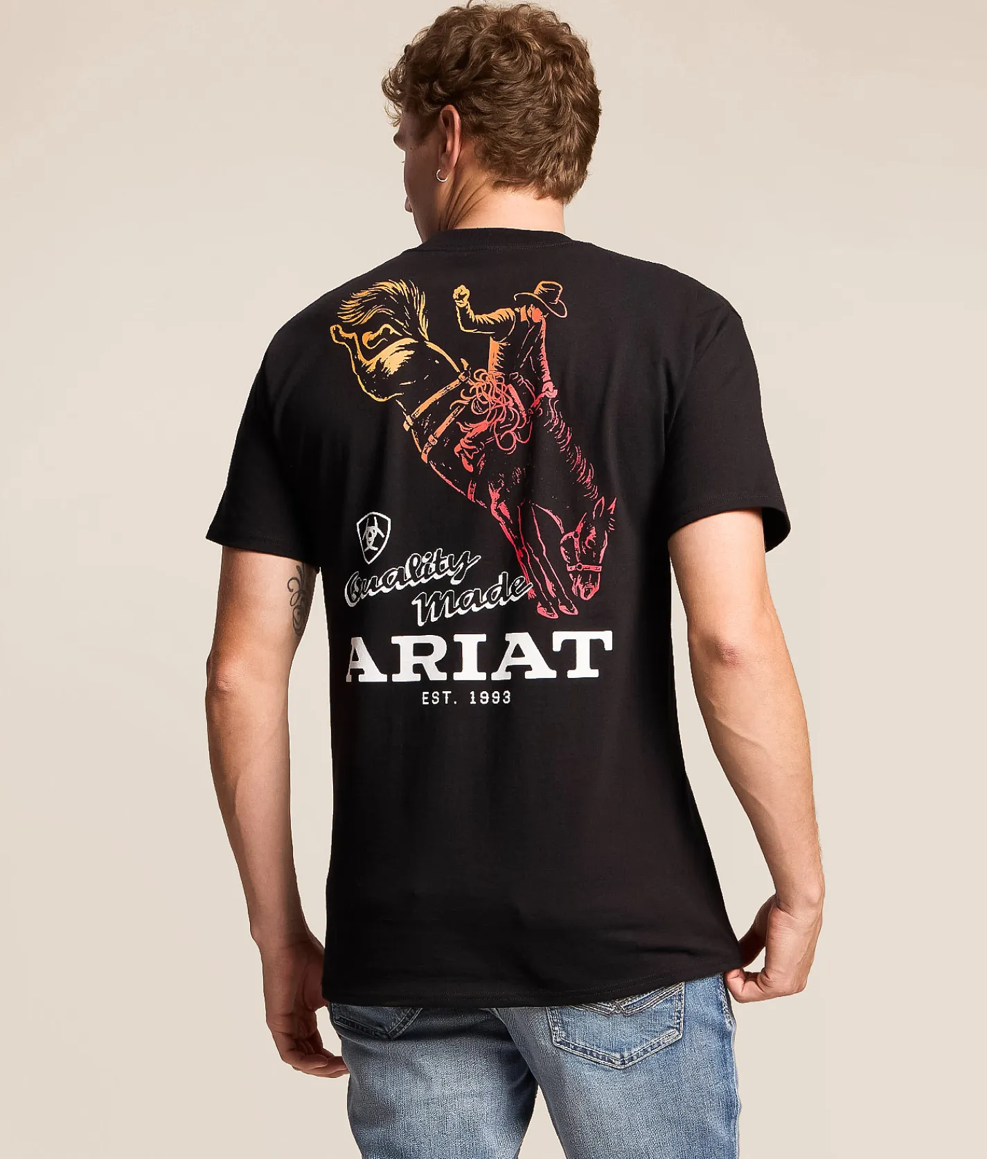 Ariat Quality Made Bronc T-Shirt Black Discount