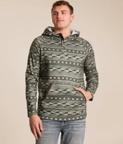 Tops | Departwest Quarter Snap Hooded Sweatshirt Vetiver