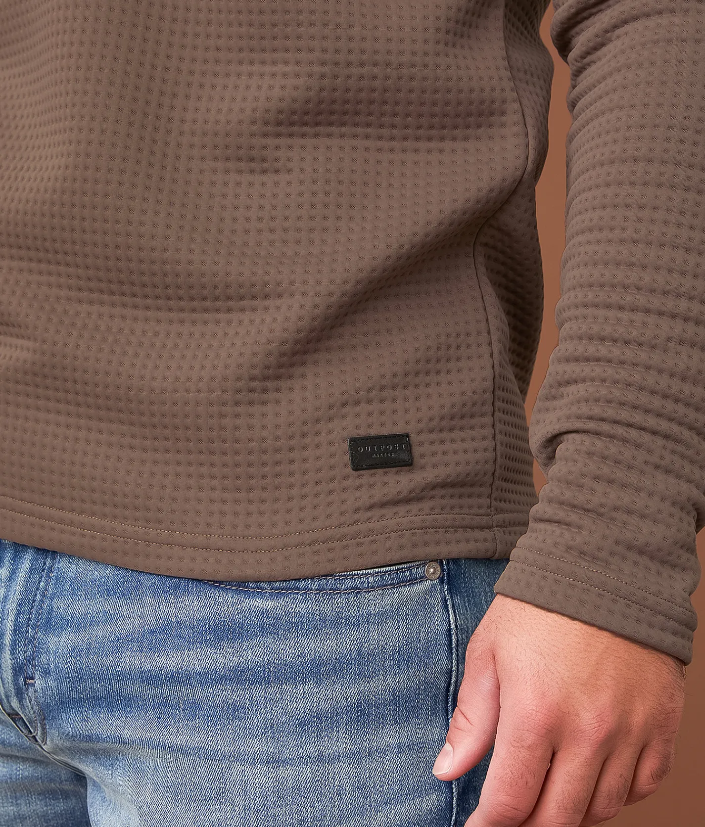 Outpost Makers Quarter Snap Pullover Walnut Outlet