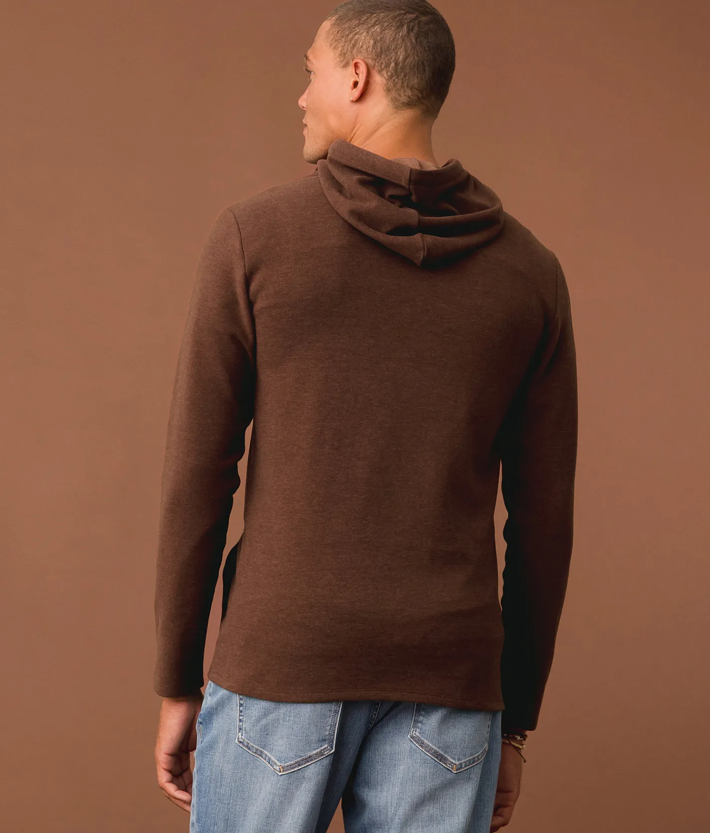 Tops | Outpost Makers Quarter Zip Hoodie Brone Stone