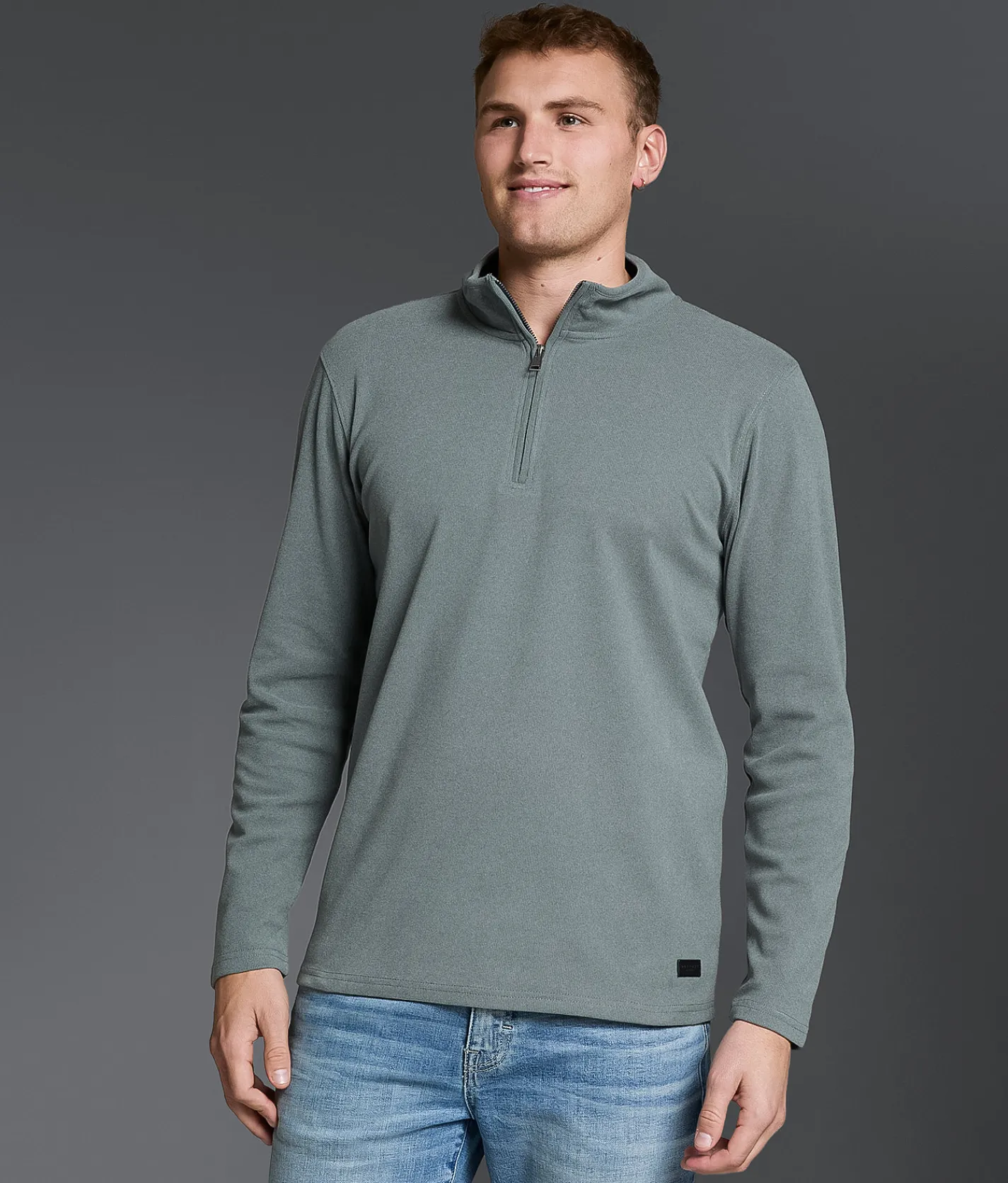 Outpost Makers Quarter Zip Pullover Dark Slate New
