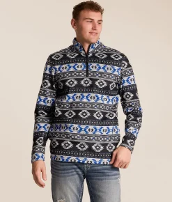 Tops | Departwest Quarter Zip Pullover Black