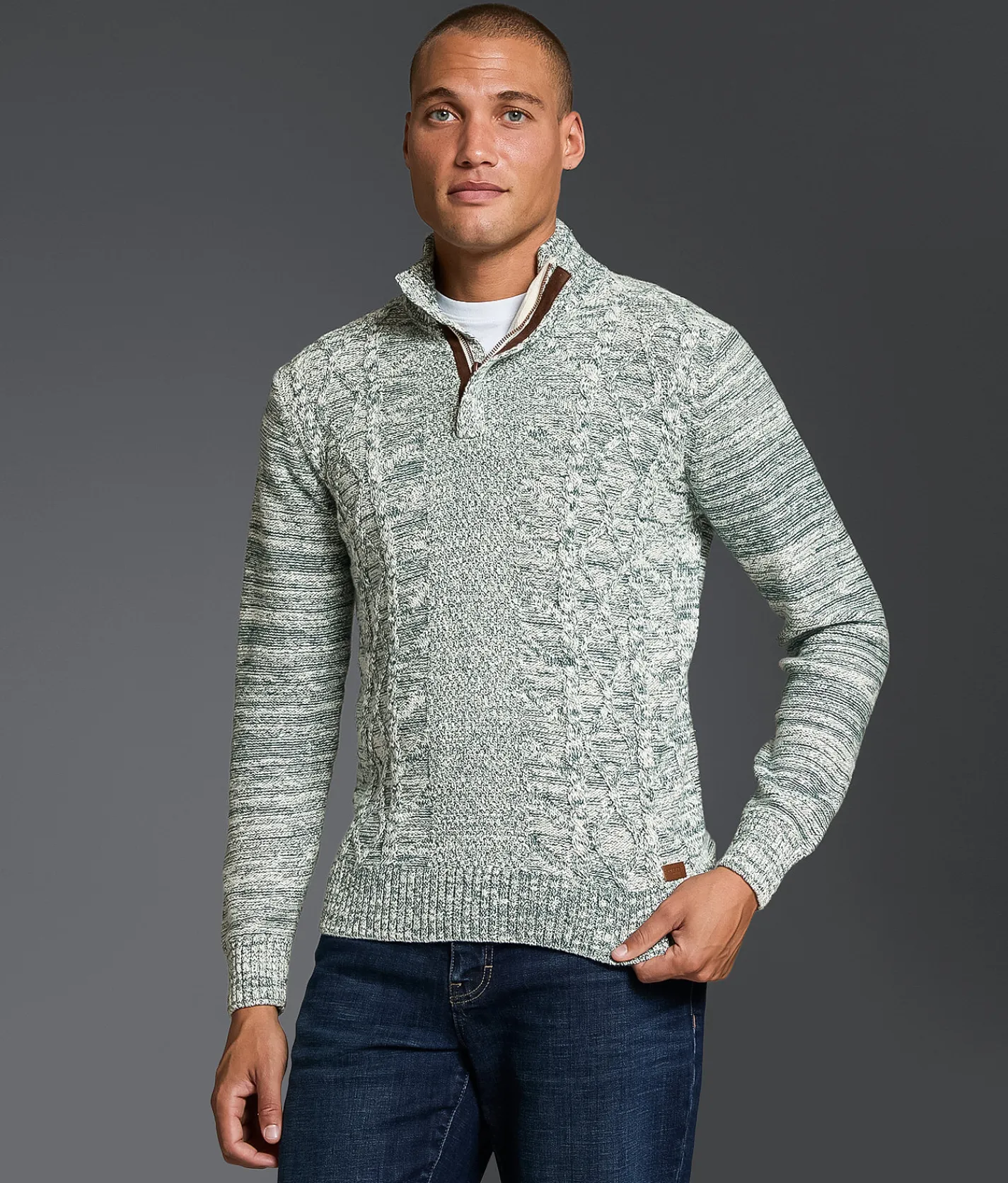 Outpost Makers Quarter Zip Sweater June Bug Combo Outlet