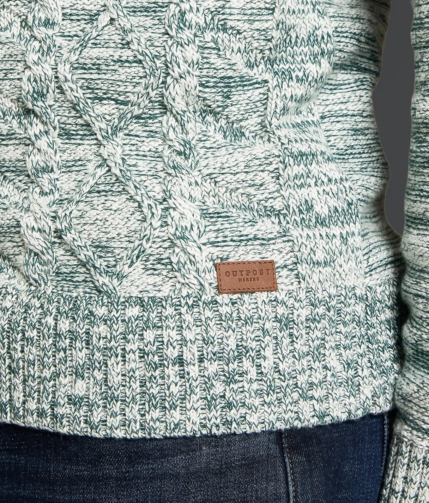 Outpost Makers Quarter Zip Sweater June Bug Combo Outlet