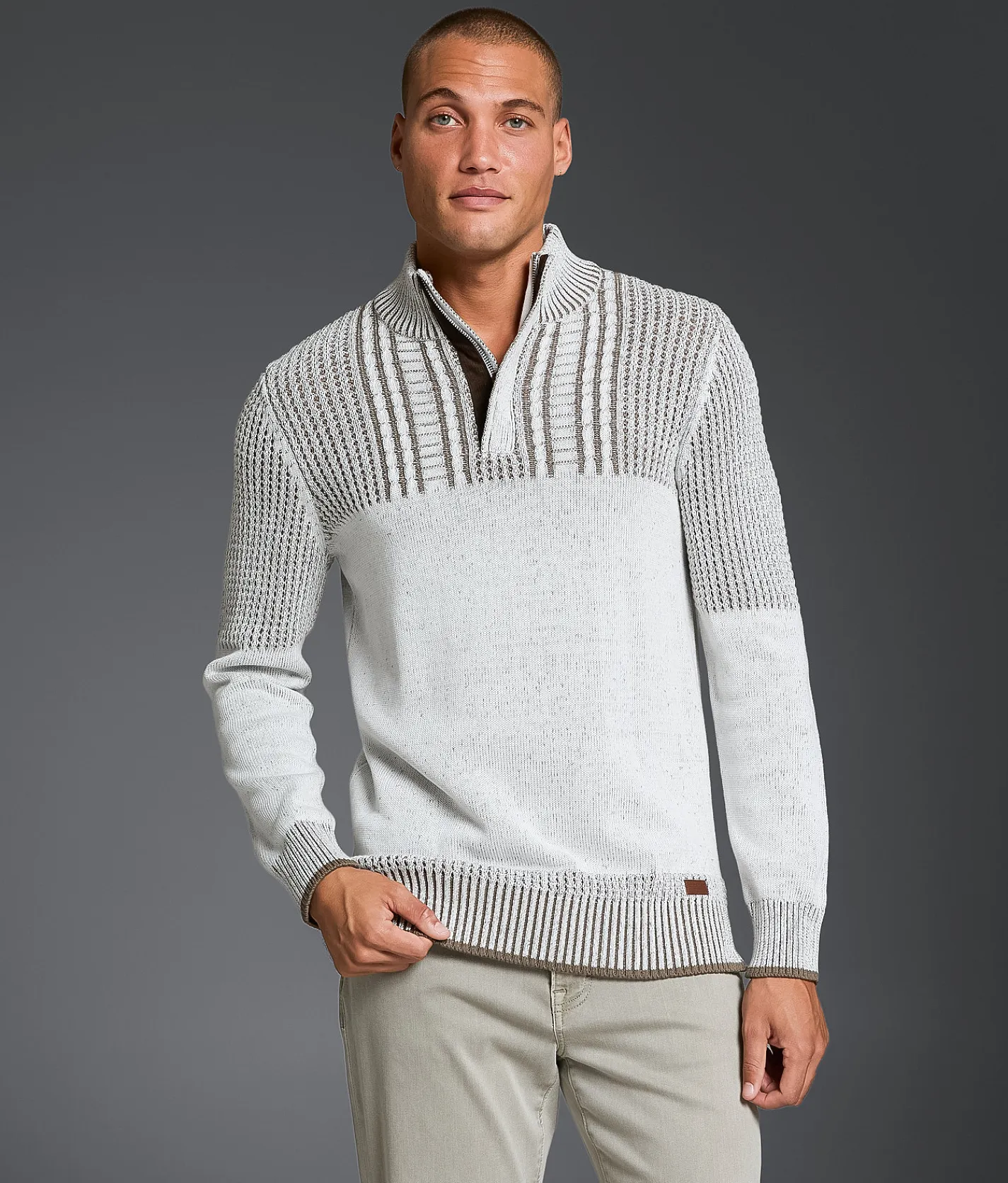 Tops | Outpost Makers Quarter Zip Sweater Marshmellow