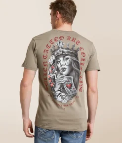 Tops|Graphic T-Shirts | Sullen Queen Of Hearts T-Shirt Moonmist