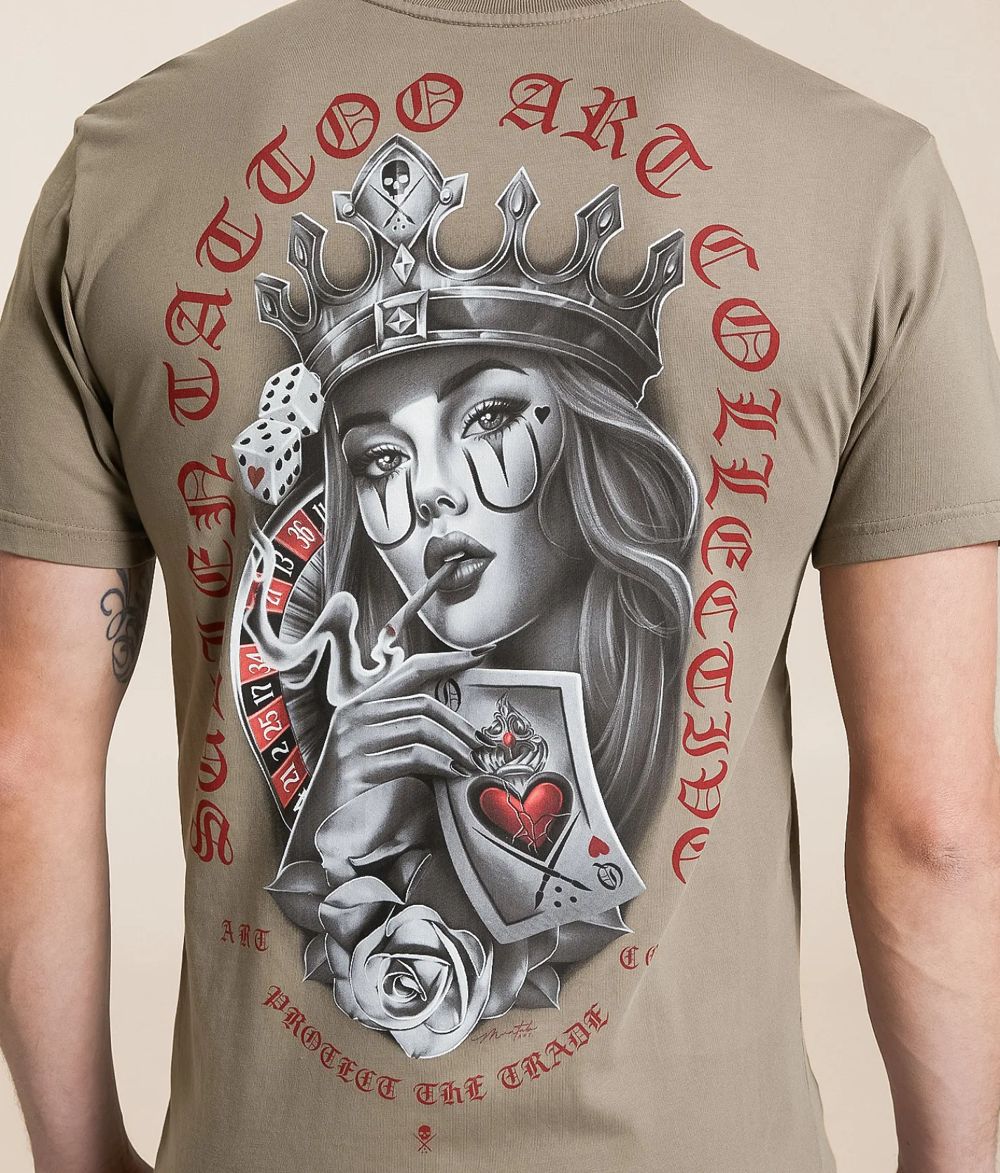 Tops|Graphic T-Shirts | Sullen Queen Of Hearts T-Shirt Moonmist