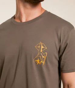 Graphic T-Shirts | Devereux Golf Quiet On The Backswing T-Shirt Walnut