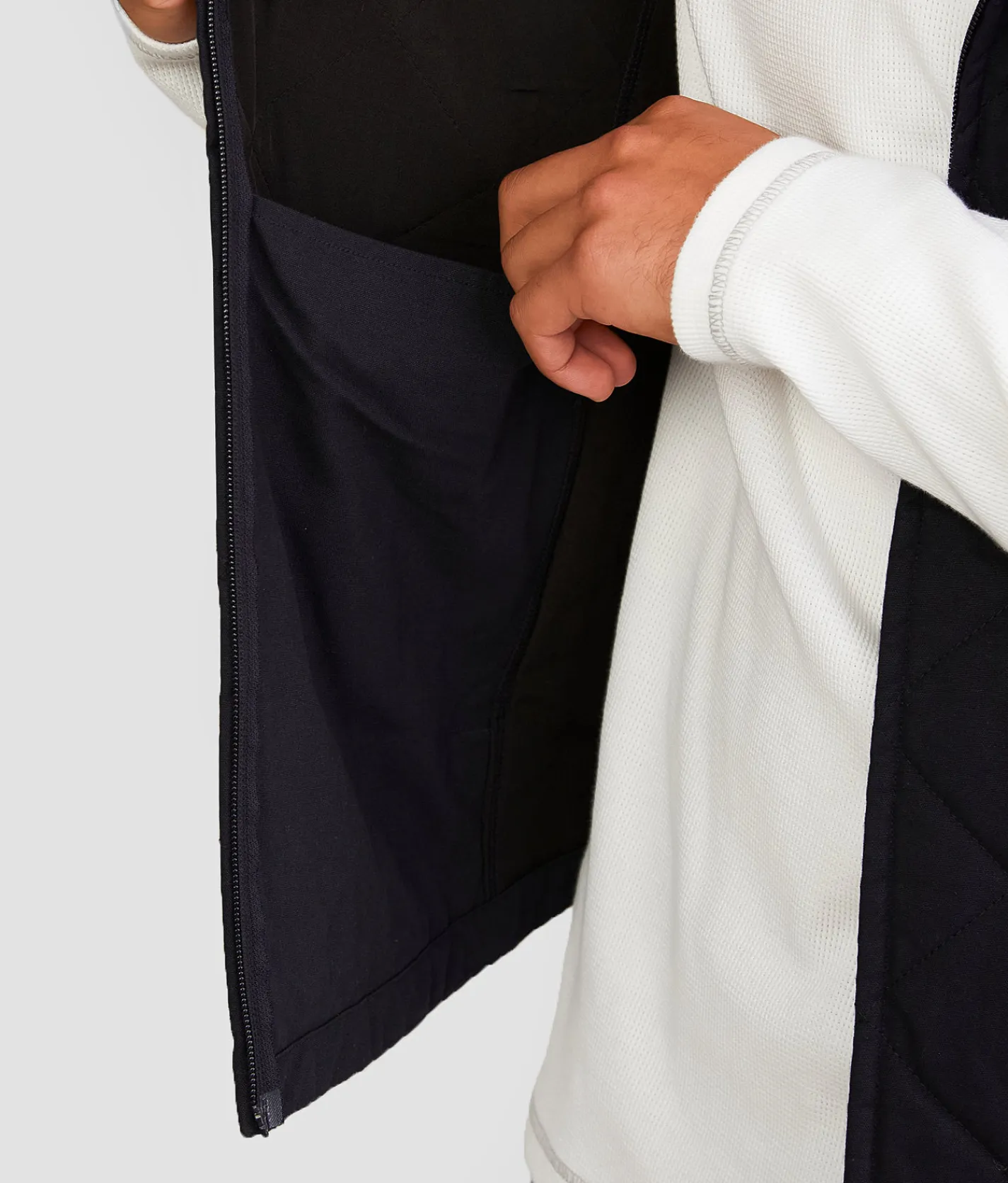 Coats & Jackets | BKE Quilted Canvas Hooded Vest Navy