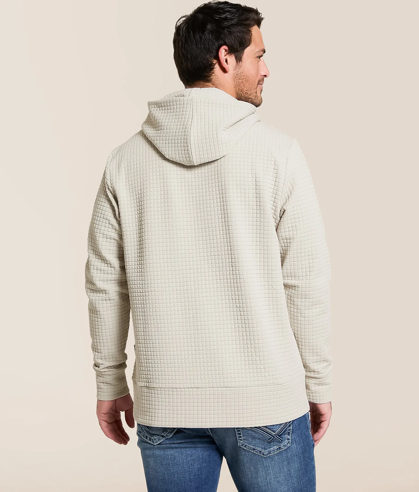 Tops | Nova Industries Quilted Hoodie Ivory