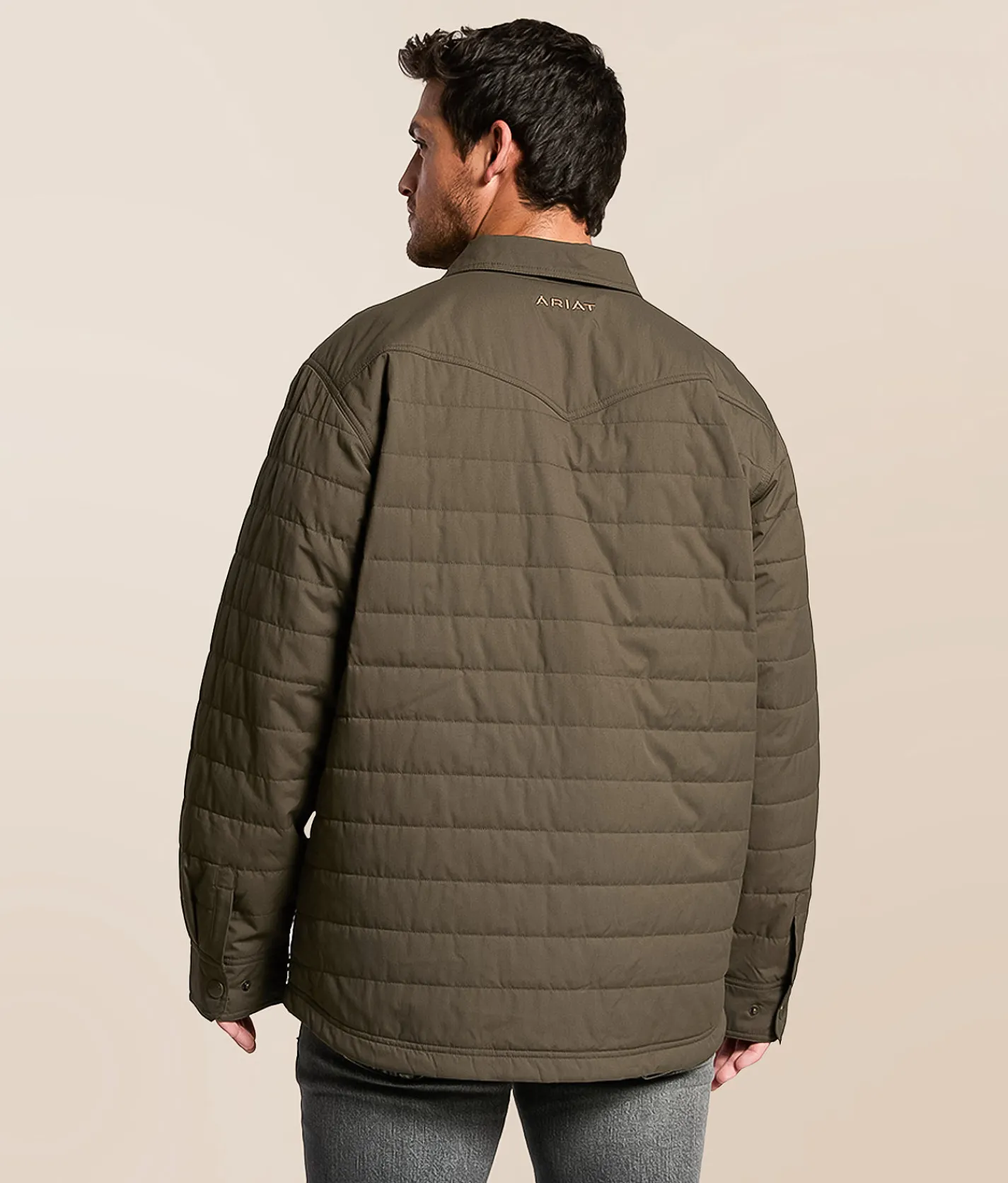 Ariat Quilted Shacket Dark Green New