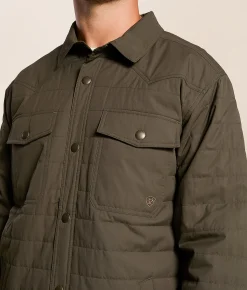 Ariat Quilted Shacket Dark Green New