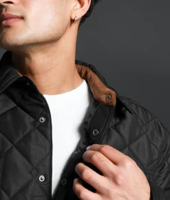 Tops|Coats & Jackets | Outpost Makers Quilted Shacket Black