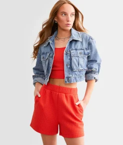 Gilded Intent Quilted Stitch Cropped Tank Top Grenadine Discount