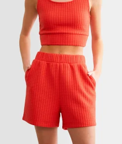 Bottoms|Shorts | Gilded Intent Quilted Stitch Shorts Grenadine