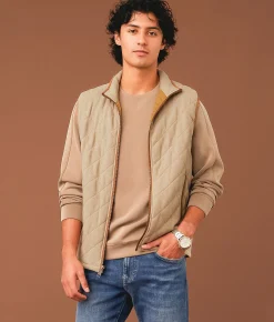 Outpost Makers Quilted Vest Light Brown