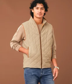 Outpost Makers Quilted Vest Light Brown