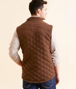 Outpost Makers Quilted Vest Brown Hot